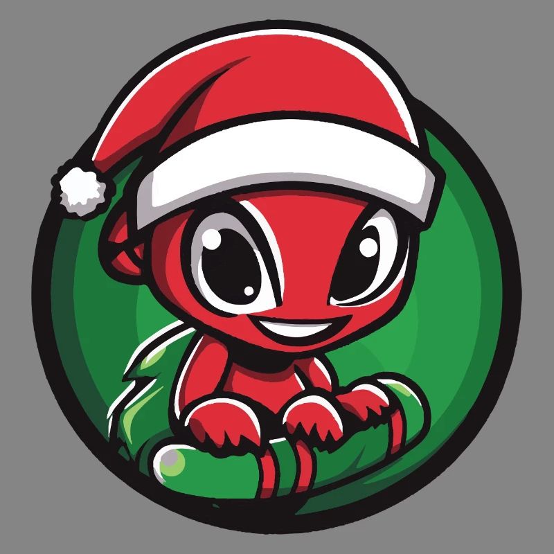 Ant with Santa hat
