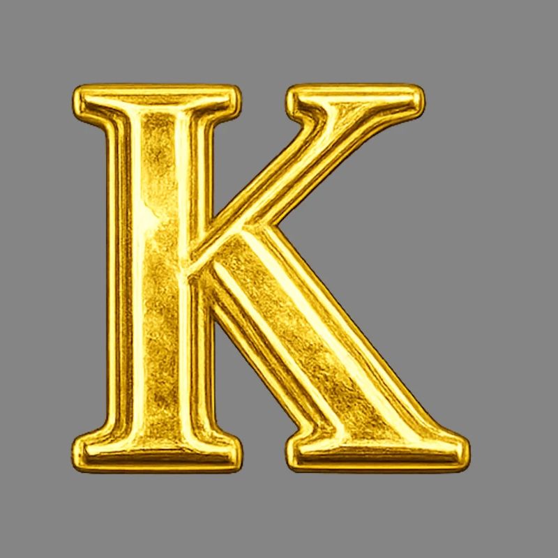 K Golden Monogram