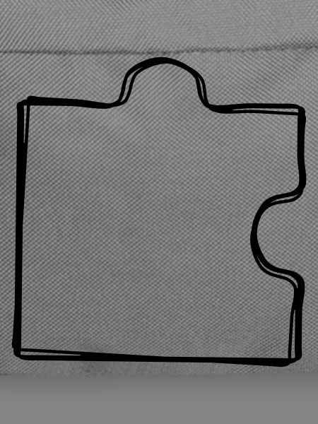 Puzzleteil handgezeichnet