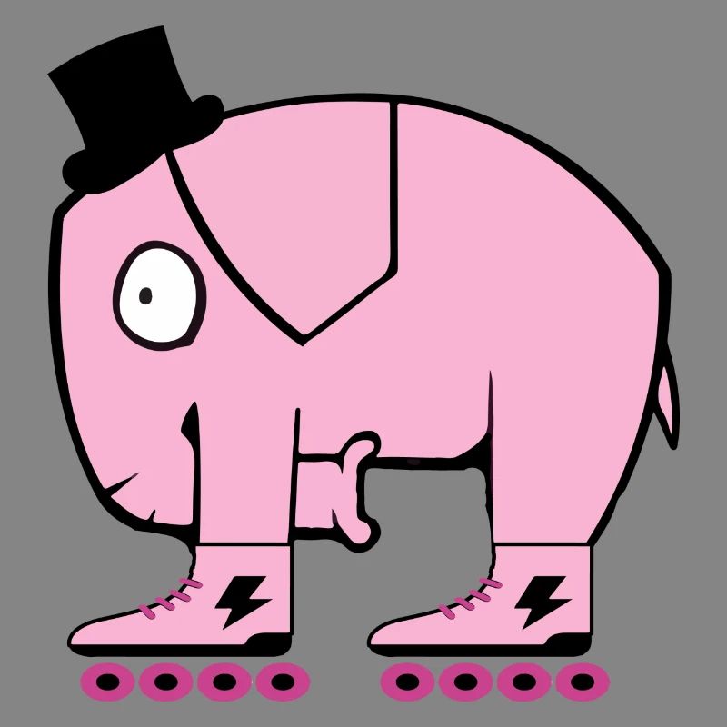 Pinker Elefant