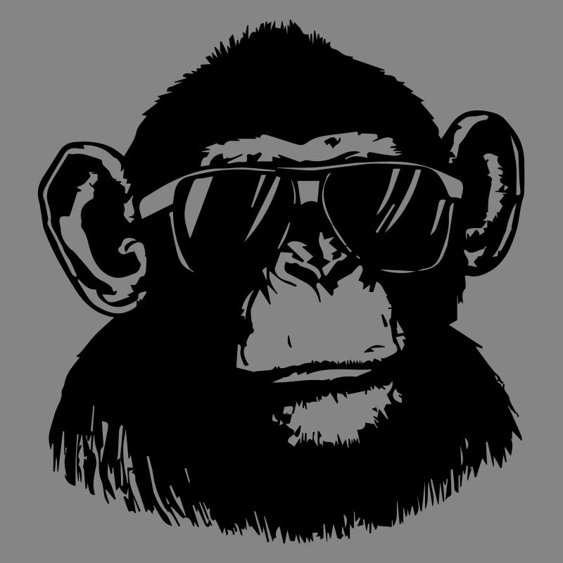 Cooler Affe