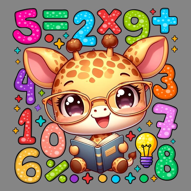 Number Day Giraffe Reading Math Book