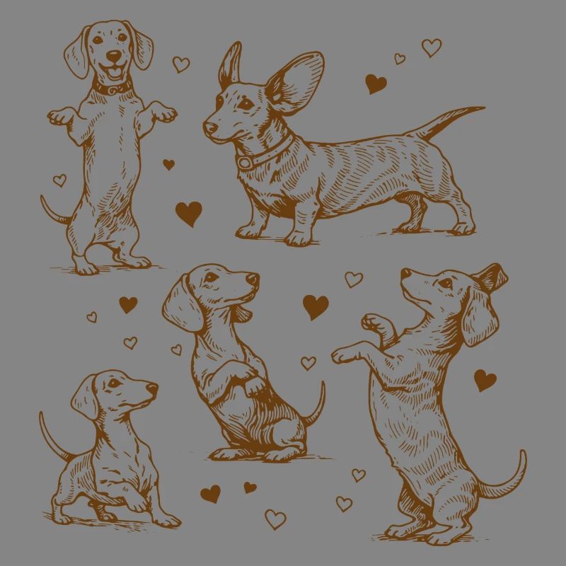 Teckel Teckel Chiens Teckels Teckel Chien teckel Teckel