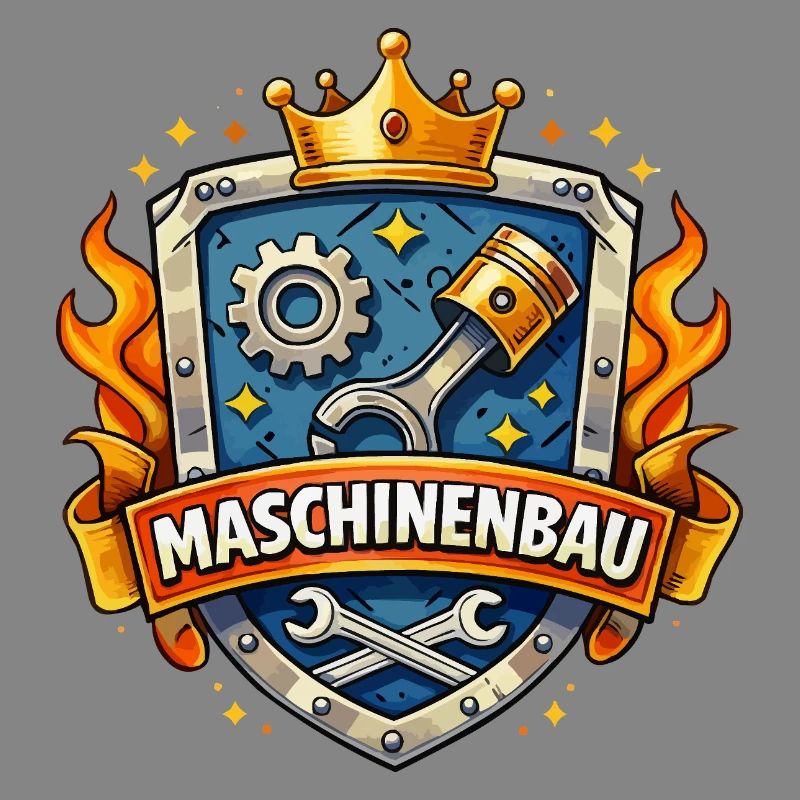 Mechanical Engineering King's Crown Shield