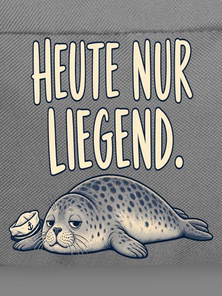 Heute nur liegend – entspannte Robbe