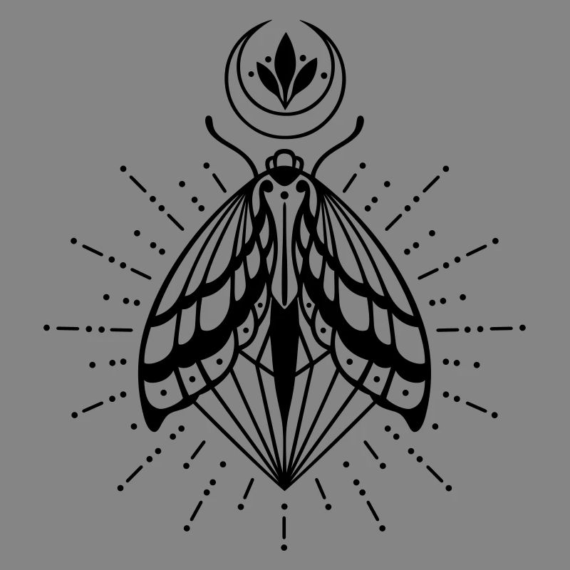 Moth moon crystal diamond firefly