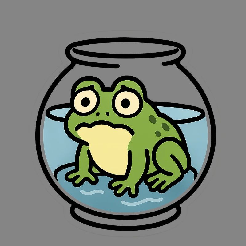 Frosch in der Schüssel