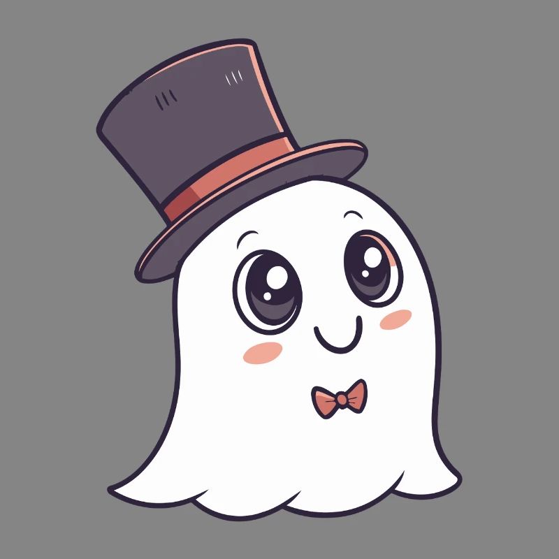 Chic Ghost Hat and Bow