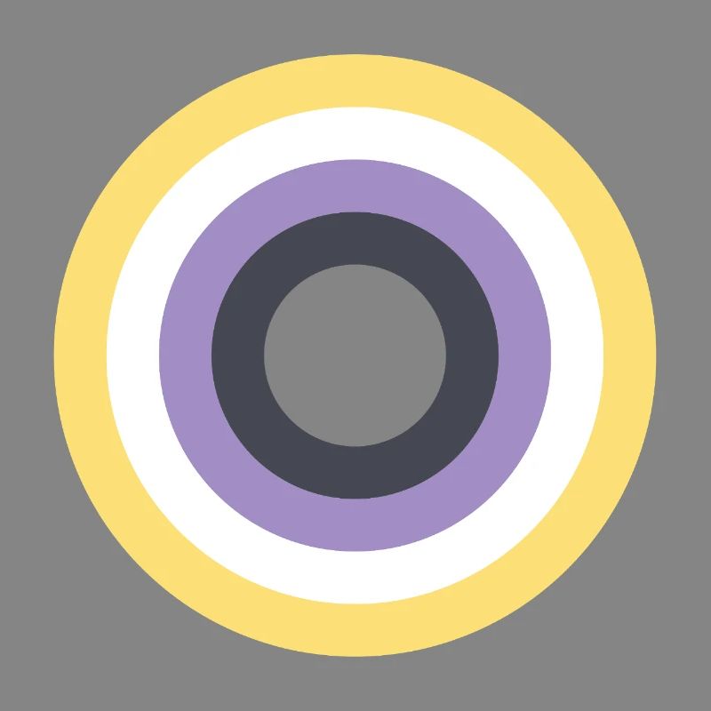 Concentric Ring Palette LGBTQ Non Binary