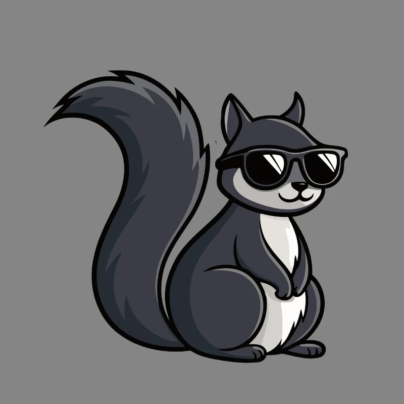 Coole Eichhörnchen-Dunkle Brille