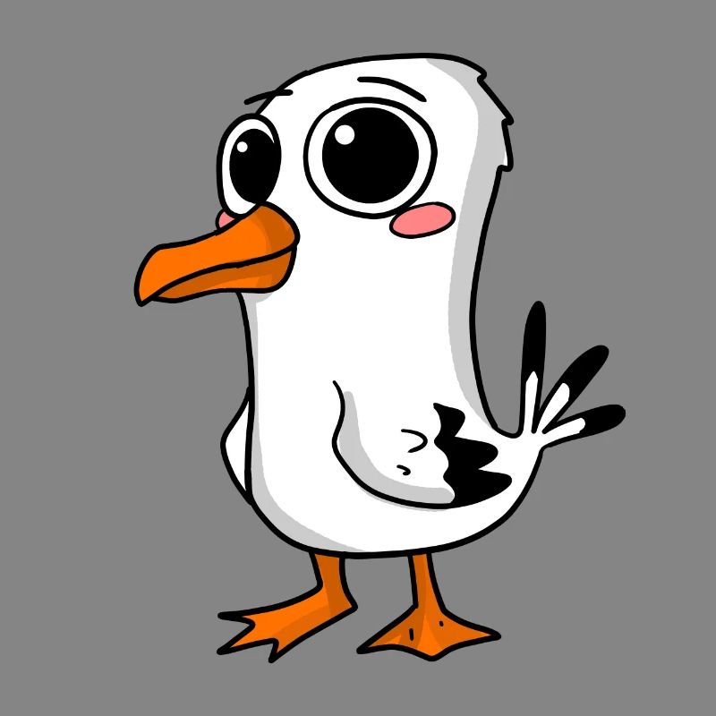 Niedliche Möwe