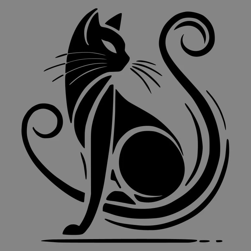 Modern Black Cat