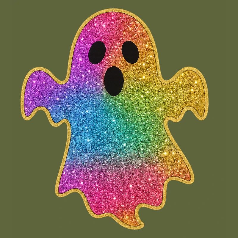 Halloween-Regenbogen Glitzer Geist