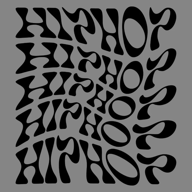 Hip Hop liquid wavy logo pattern