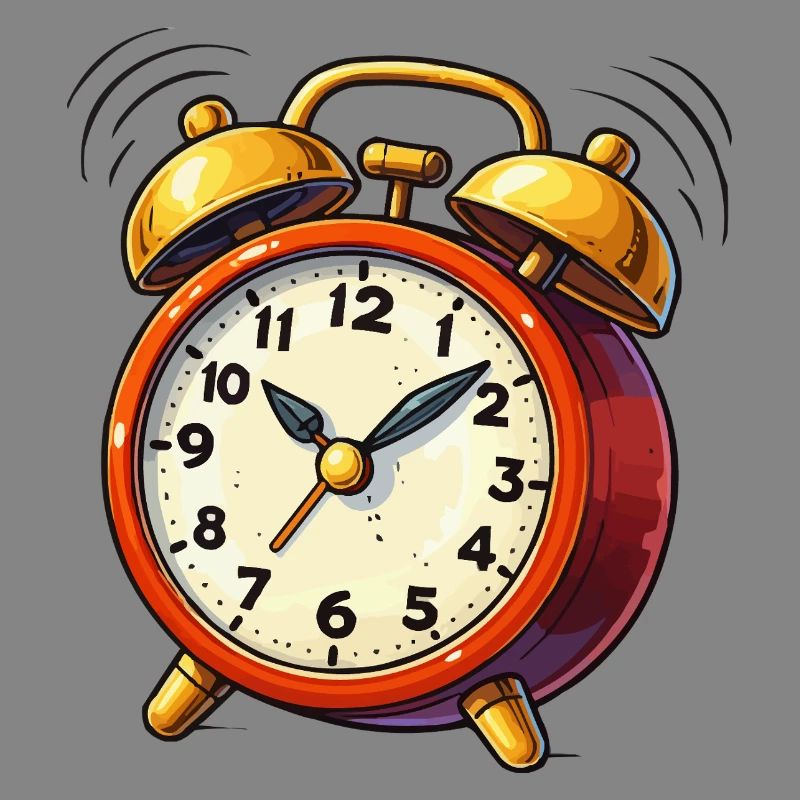 Alarm Clock Comic Clock