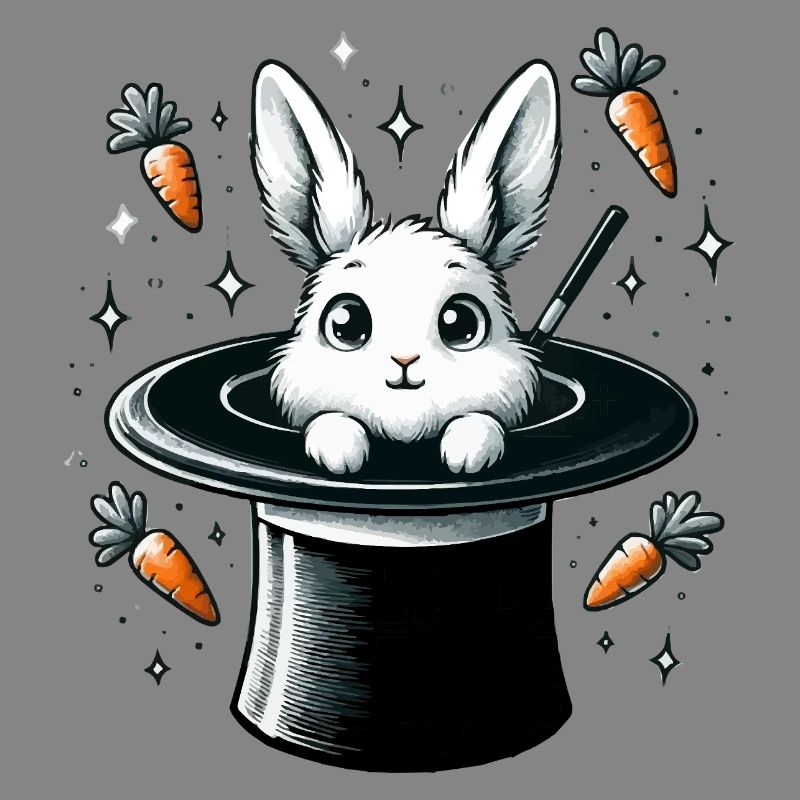 Magic bunny from the magic hat