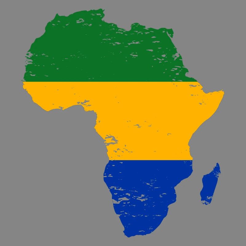 Gabon_Flagge_Afrika_used