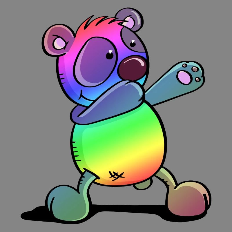 Bunter Pandabär - Dab Dance - Dabbing - Panda