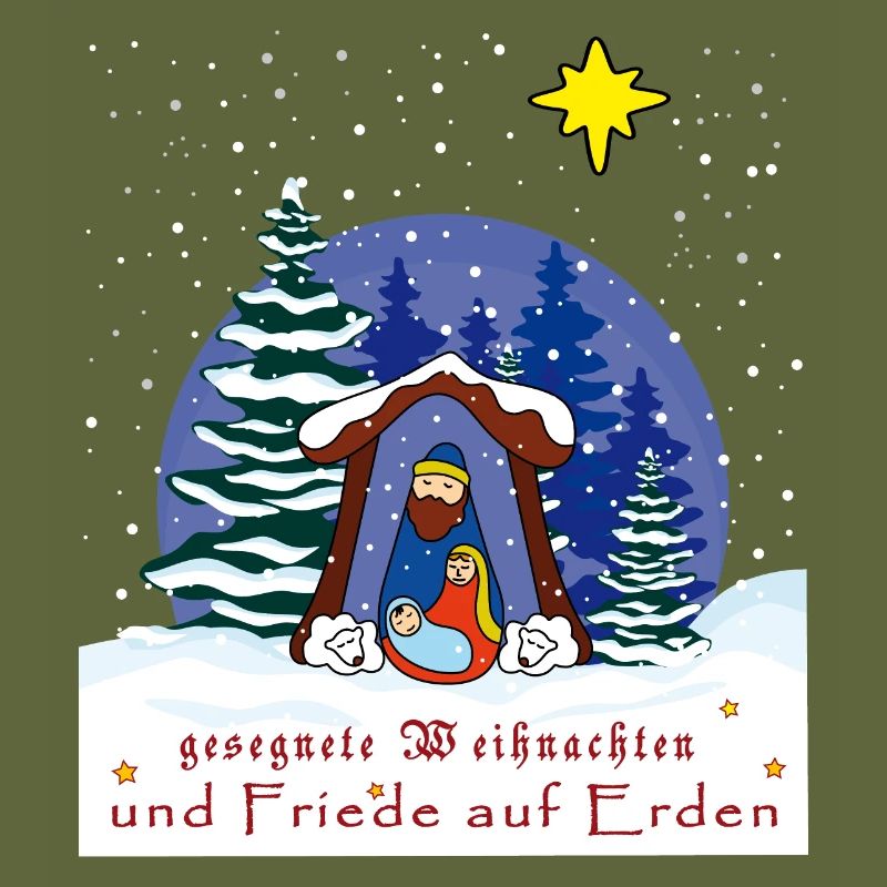gesegnete Weihnachten, Weihnachtskrippe