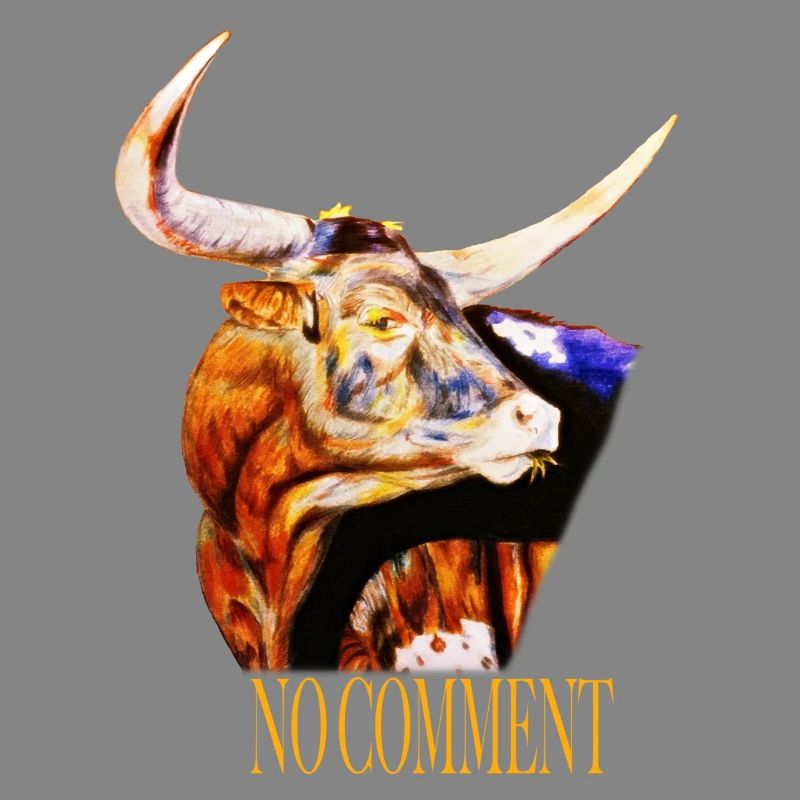 Wasserfarbener Stier – No Comment
