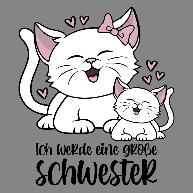 Ich werde eine große Schwester - Katzen Baby Katze