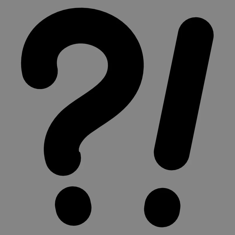 Question marks and exclamation marks