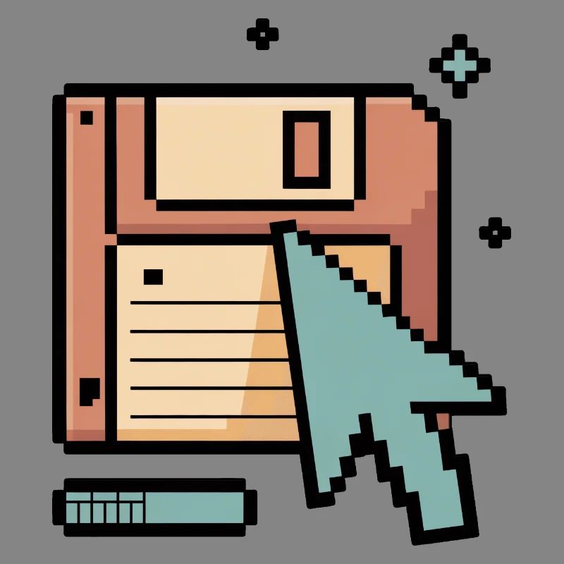 Floppy Disk Retro Internet