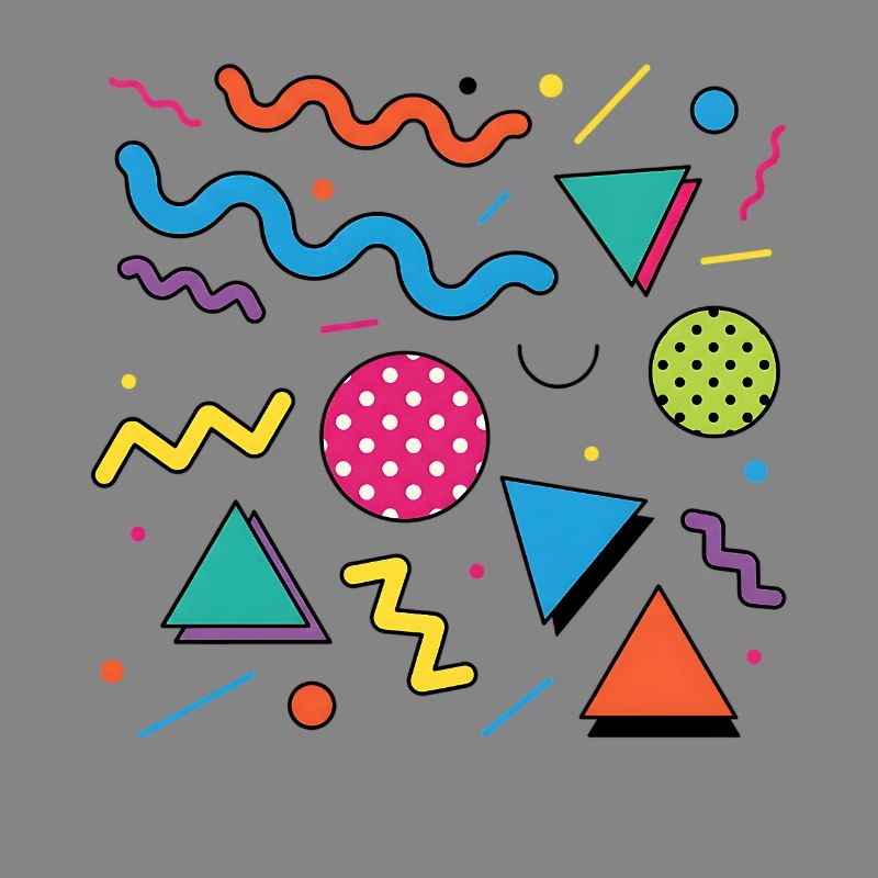 Neon Geometry: Bright Shapes