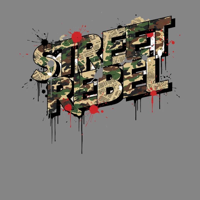 Street Rebel Camouflage Graffiti Statement