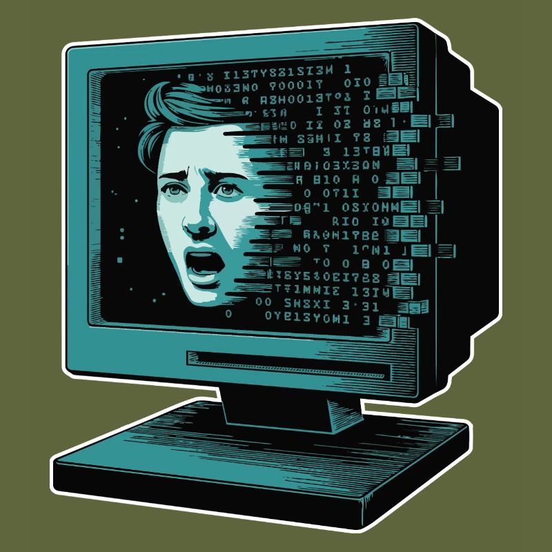 IA rétroglitch Retroglitch Computer Terror