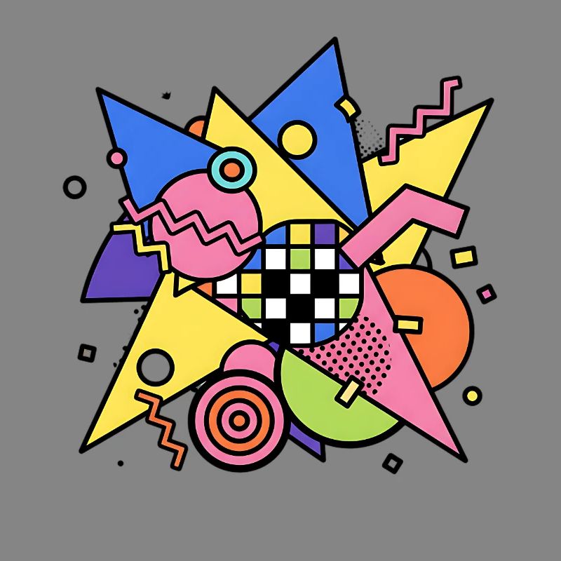 Abstract Geometric Pattern 90s Style