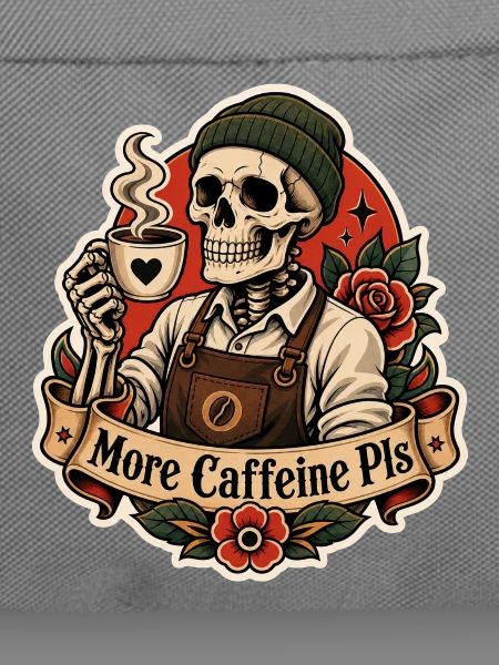 More Caffeine Pls Kaffee Skelett