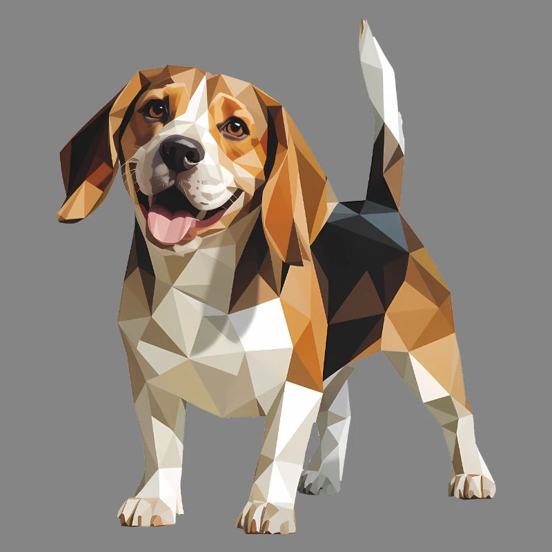 Beagle - Cooles Low Poly Logo
