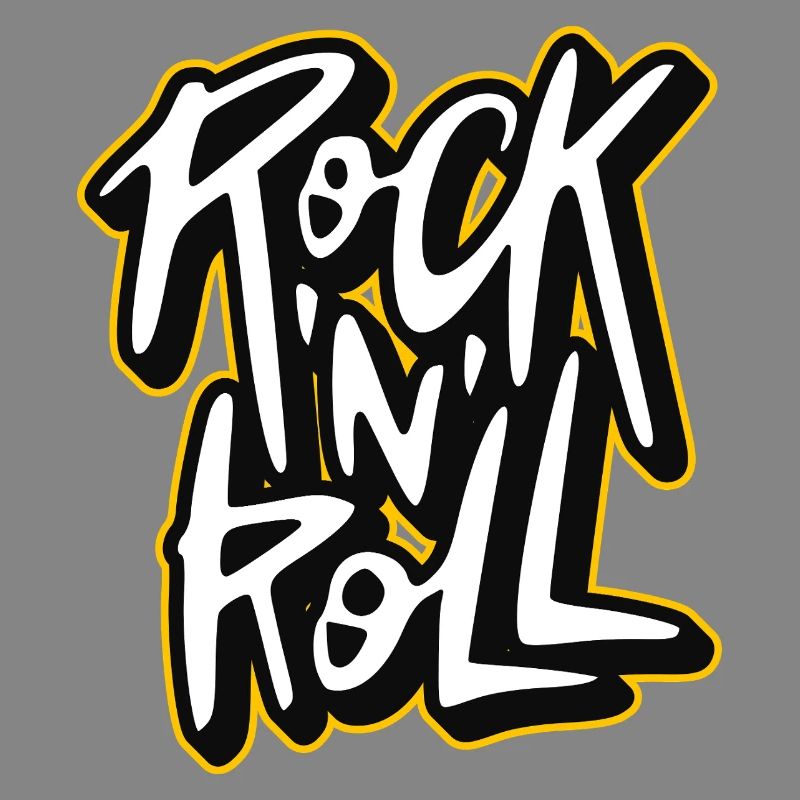 Rock 'n' Roll Graffiti-Stil Skript-Logo
