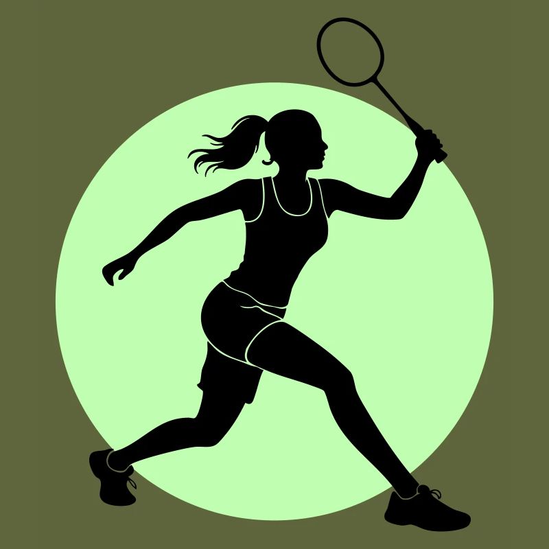 Badminton Player Forehand