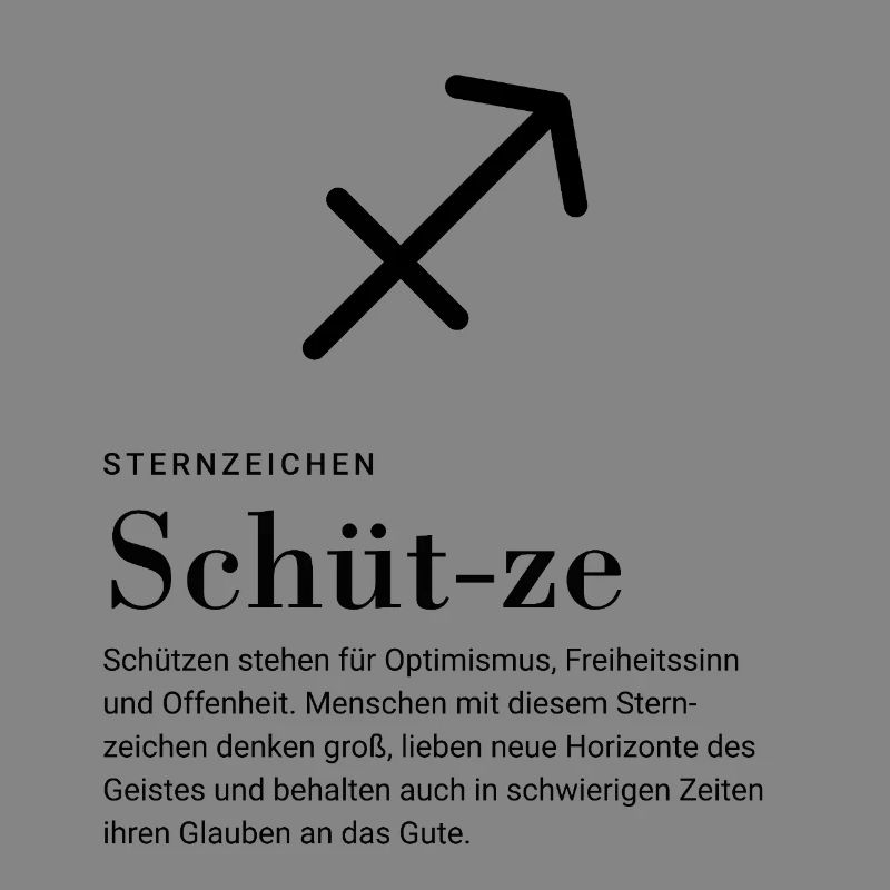 Zodiac sign Sagittarius