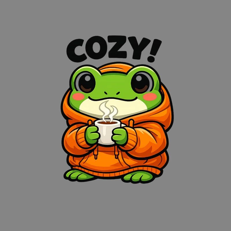 Cozy Frog Pullover Hoodie