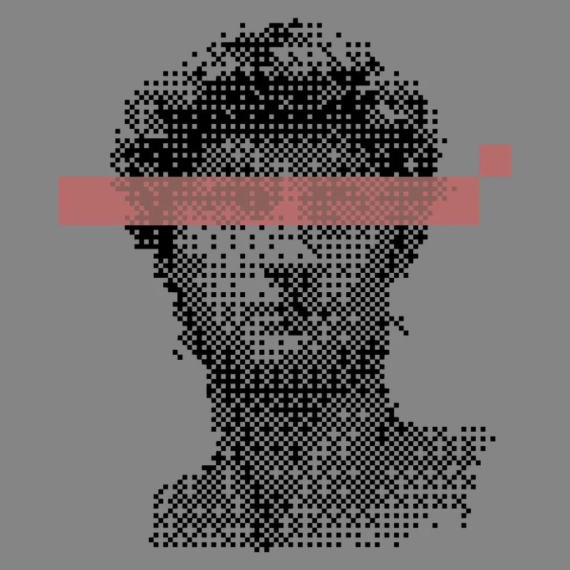 Digital David Michelangelo Pixel-Design