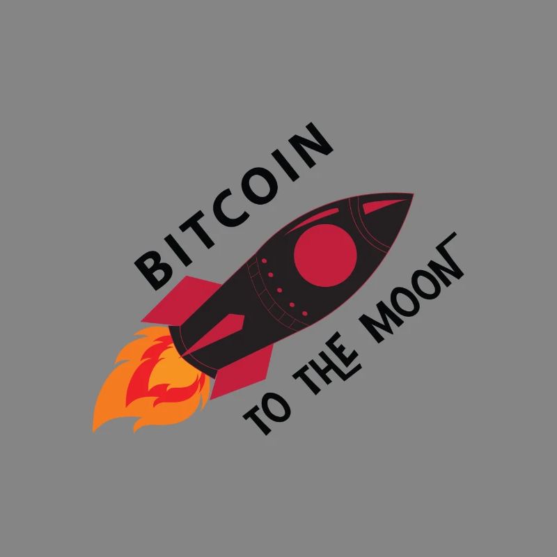 Bitcoin Rocket Moon