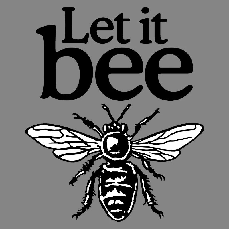 Let It Bee Beekeeper Quote Design (two-color)