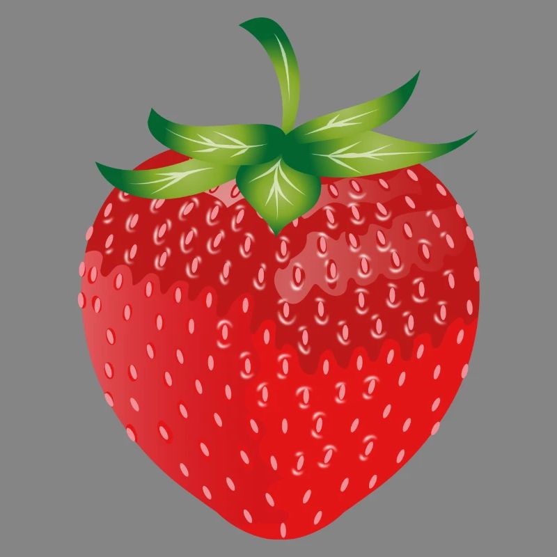 bright red fresh strawberry