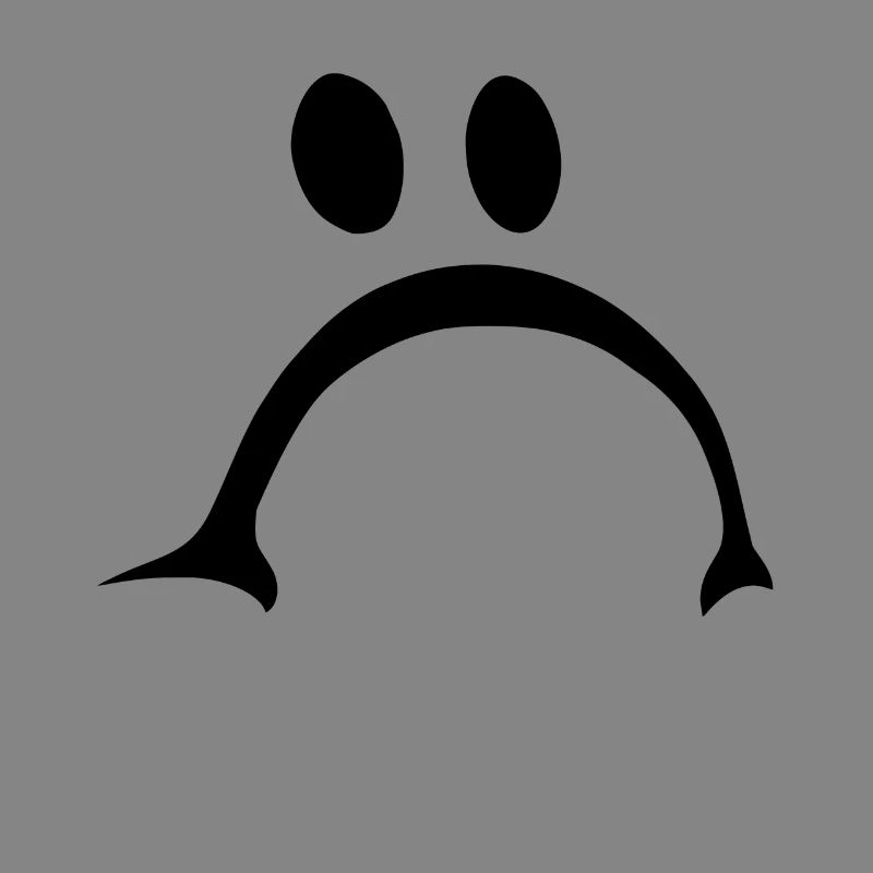 Sad and offended face