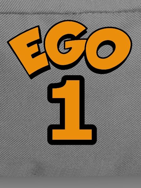 Ego Eins Orange auf Schwarz