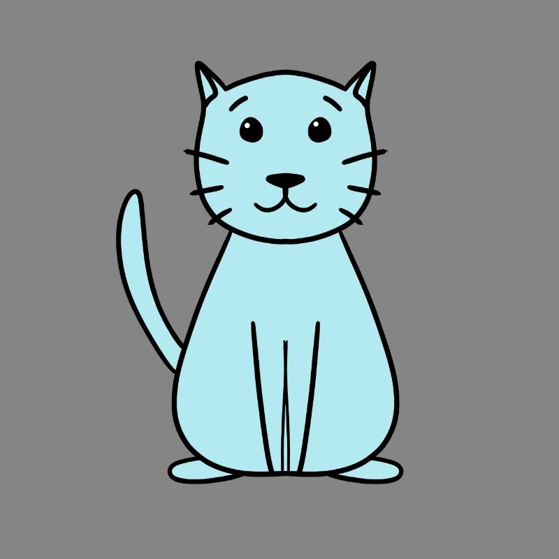 simple cute cat