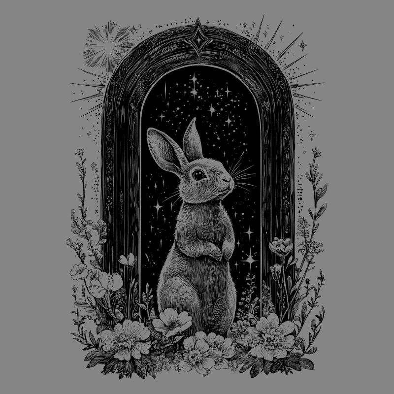 Bunny Motif Boho Bunny Spring Bohemian Cottagecore