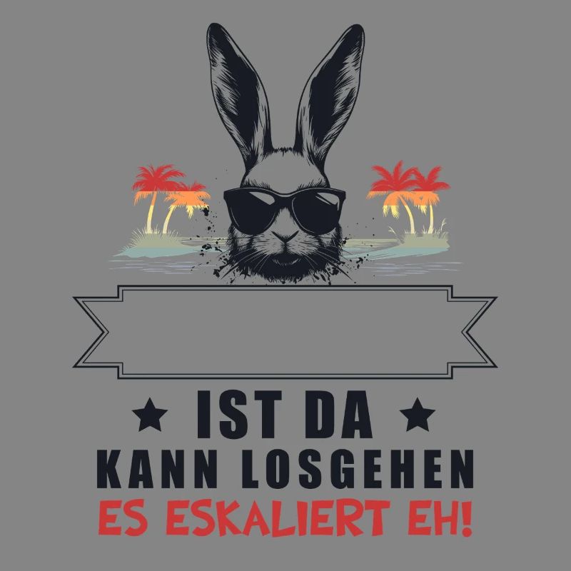 It's escalating anyway! Customizable Name Bunny Retro