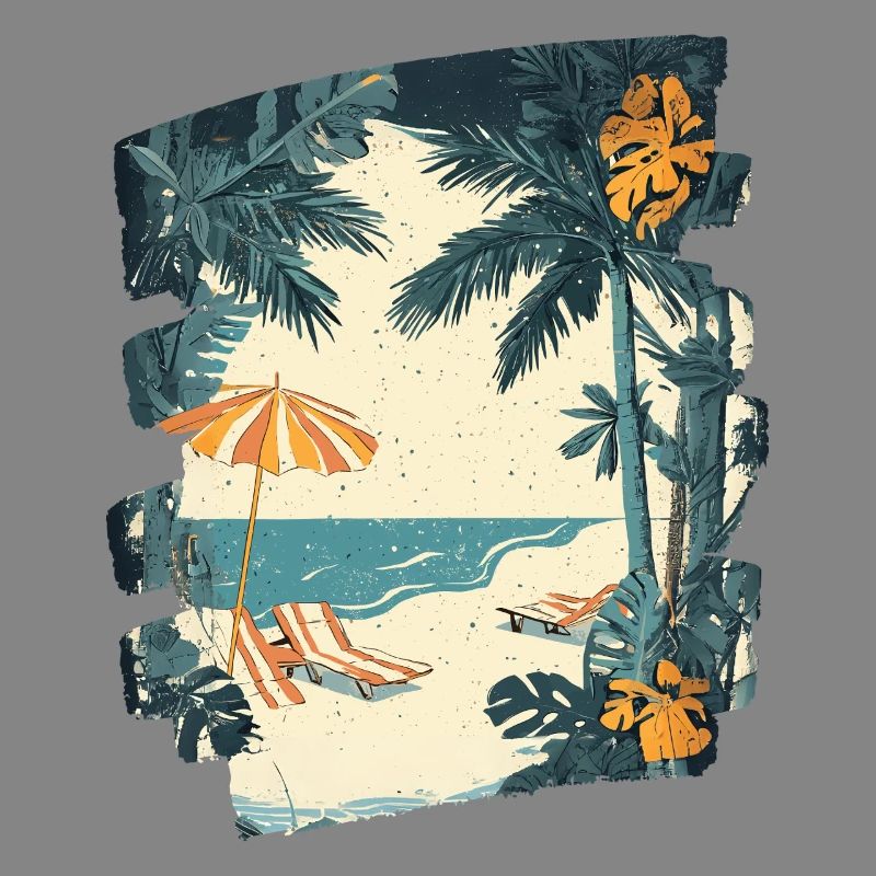 Summer Palm Tree Beach