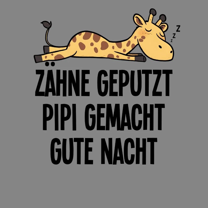 Humorous Sleep Giraffe Teeth Brushed Gift
