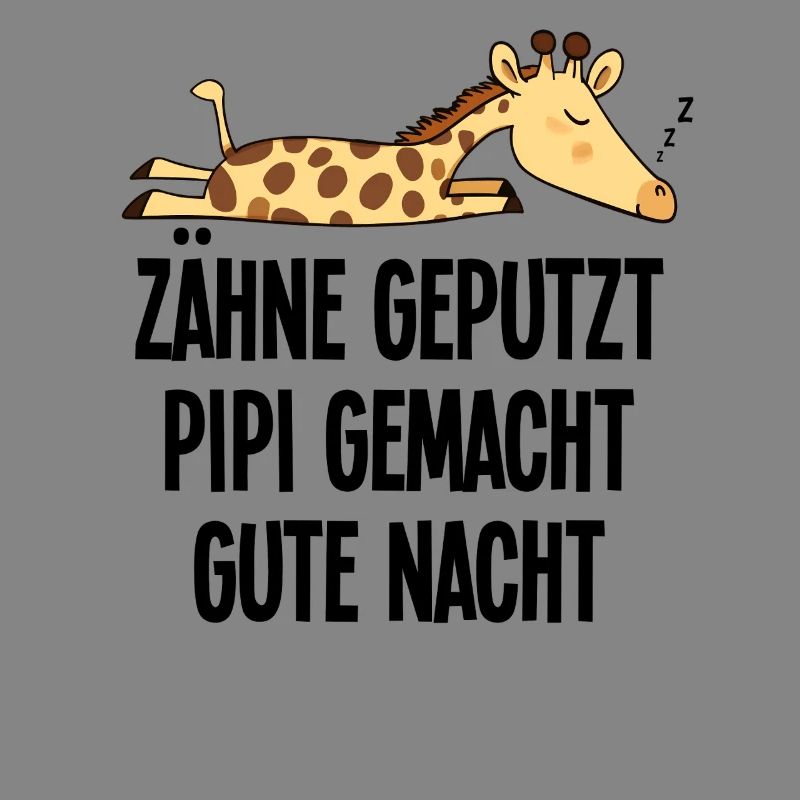 Giraffe Good Night Funny Teeth Brushed Gift