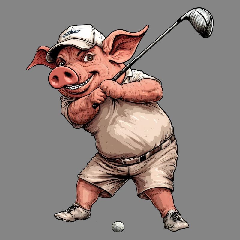 Cochon de golf